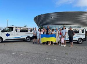 Expédition à destination de la Ville de MYKOLAÏV, de 2 Ambulances Neuves Offertes par un Chef d’Entreprise Narbonnais au Grand Cœur.