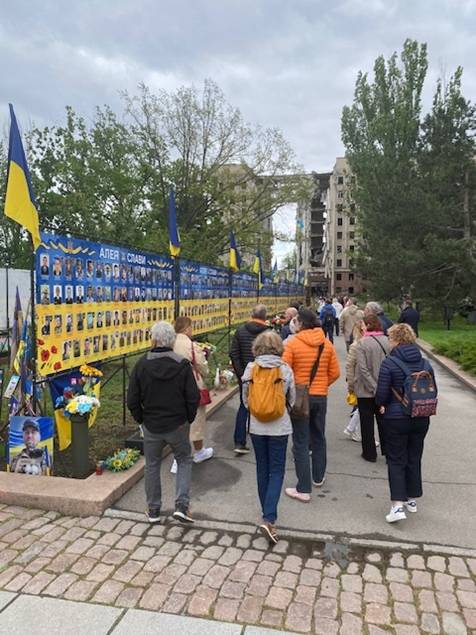 Mémorial devant le Conseil Régional de Mykolaïv